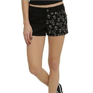 Royal Bones Skull 'N' Bones Split Leg Shorts 1
